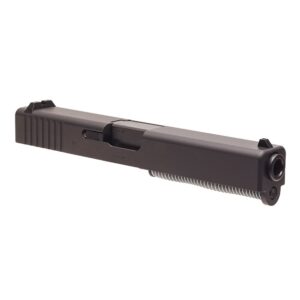 Glock 17 Gen 3 OEM complete slide assembly with Tenifer finish and rear serrations