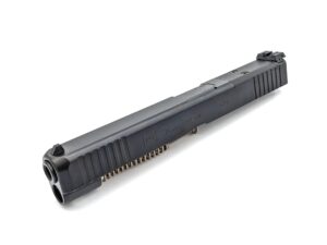 Glock 34 Gen 5 MOS OEM long slide installed on frame showing extended length