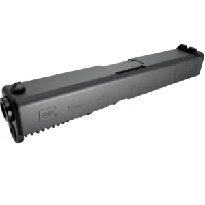 Glock 19 Gen 4 OEM slide with dual recoil spring and rear serrations